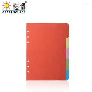 Planerare Divider Colorful Index Card 9 Holes Paper Cardboard Dykare för Loose Leaf Notebook -mappavdelare (36 uppsättningar)