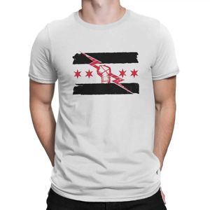 Męskie koszulki cm punk Best in the World T Shirt Vintage Homme Mens Tshirt Polyester Streetwear T240425