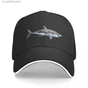 Ball Caps Great White Shark Baseball Hat Fluffy Hat Fun Hat Wild Ball Hat Girl Beach Fashion Men Q240425