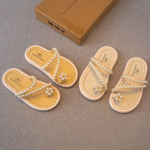 Schede di ragazze Summer Children Sandals Sandals in stile Anti-Slip Youth Princess Scarpe da esterno 26-36 84AP#