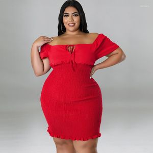 Casual Dresses Fat Dress Women Plus Size Autumn Sexig Big 5xl 4xl