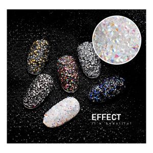 Dekorationen 14000pc 3d Nail Art Dekorationen Strass Strasse uv Gel Mikrozirkone Kristalle Steine Zirkonium auf Nageldekoration