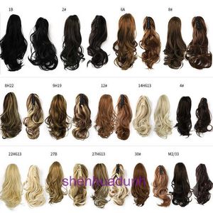 Дизайнерские высококачественные волосы париков для женщин высокий температурный шелковый парик Большой волновой ручка мода вьющиеся пучки