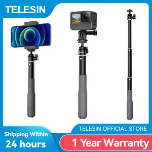 Sticks Telesin Waterproof Divng Selfie Stick Floaty Monopode a 360 ° a sfera di rotazione Selfie Stick per GoPro Dji Osmo Action Insta360