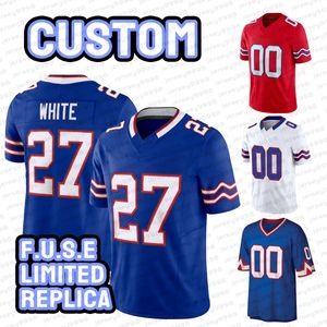 17 Josh Allen von Miller Stefon Diggs Fußballtrikot Dalton Kincaid Damar Hamlin Gabriel Davis Tre'davious White Dawson Knox Matt Milano James Legacy Replik Jersey