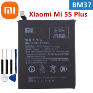 Batterier BM37 Xiaomi 5s 100% ORGINAL XIAO MI BM37 3800mAh Batteri för Xiaomi 5s Plus MI5S plus högkvalitativa telefonersättningsbatterier