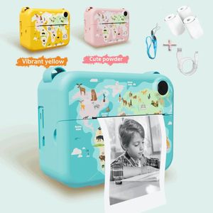 Print Camera for Kids 2 Inch Screen Kids Camera for Boys with 3 Print Paper Birthday Gift for Girls Boys aged 3-12 240422