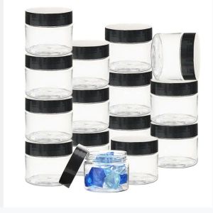 Bottles Wholesale(24/36/60pc)Plastic Cosmetics Jar Makeup Box Travel Face Cream Bottle Container Empty Makeup Jar Pot Refillable Bottles