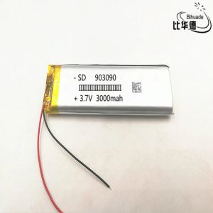 Accessories 5pcs/lot 903090 3.7 V lithium polymer battery 3000 mah DIY mobile emergency power charging treasure battery