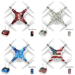 Stickers Waterproof Decorative Sticker Decal Skin Wrap Cover Kit for DJI Phantom 3 3a 3p Drone Accessories