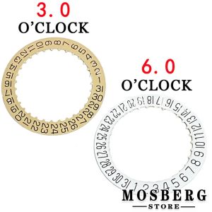 Clocks 3.0 O'Clock 6.0 O'Clock Watch Movement Calendar Sticker Date Day Roulette Replacement Spare Fit ETA 2824 Movement