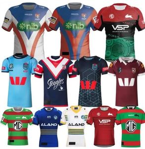 2024 Maglie di rugby di South Sydney Rabbitohs 23 24 QLD Maroons NSW Blues Knights Raider Parramatta Eels Sydney Roosters Home Away Size S-5xl Shirt