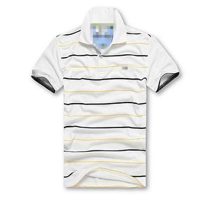 Erkek Polos Marka T-Shirt yaz aylarında sıcak satış, lüks retro nakış erkek golf gömleği kısa kollu pamuklu cadde hızlı kurutma gündelik üst