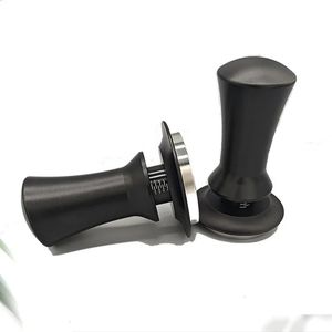 Coffee Tampers 15lb Spring Loaded Tamper Ripple Base Aluminum Self Leveling Espresso Coffeeware 51mm 5m 240423