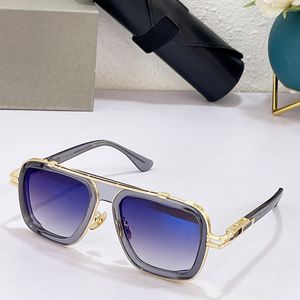 Designers óculos de sol retro da moda com fibra de acetato e metal pesado caixa grande de alta qualidade DT403 Design minimalista de luxo óculos de sol para mulheres e homens