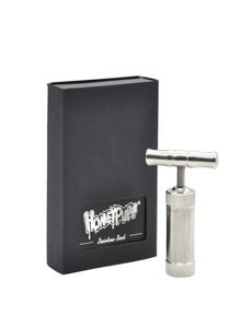 QuothoneyPuffQuotStainless Mailyered Cylinder de bronze Tiário pesado T Forma do pólen Pressser Pressser Compressor Dry Herb Tobacco3055683