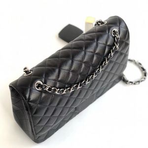 10A Mirror Quality Designer Maxi Quilted Bag 33cm Classic Double Flap Purse Genuine Leather Caviar Lambskin Bags Cross Body Shoulder Bag Clutch Hobo Wallet On Chain