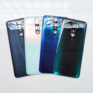 Ramy 10 szt./Partia Note8 Pro Glass Tylne drzwi baterii dla Xiaomi Redmi Note 8 Pro Wymienna obudowa obudowa obudowa z obiektywem aparatu