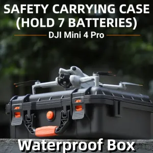 Väskor Vattentät fall för DJI Mini 4 Pro Carrying Box Mini 4 Pro Travel Storage Bag för DJI RCN1 RC Drone Explosion Proof Accessories