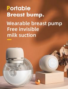 Enhancer dubbel bärbar elektrisk bröstpump bärbar osynlig LED -display BPA gratis lågbrus Handsfree Electric Breast Milk Exactor