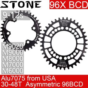 Parts Stone Chainring 96 BCD Round Oval for M7000 M8000 M9000 M9020 MTB Bike Chain Wheel 30t 34 36 38 40 42 44 46T 48T 96bcd 12 Speed