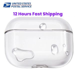 For Apple Airpods pro 2 2nd generation airpod 3 pros Bluetooth Headphone Accessories Solid TPU Silicone Protective Earphone Cover Wireless Charging Case