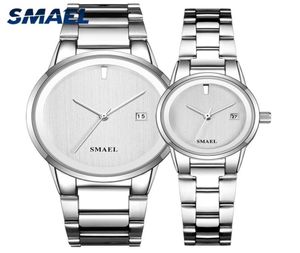 Teklif set çift lüks klasik paslanmaz çelik saatler muhteşem gent bayan 9004 su geçirmez moda watch set240x5975270