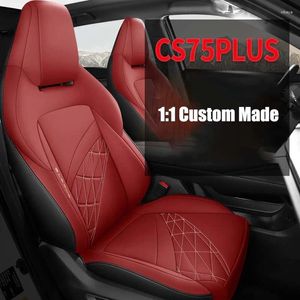 Coperchio di sedili per auto Copertura personalizza specifica per Changan CS75Plus Copertura piena con set anteriore e posteriore a 5 sedili in pelle artificiale