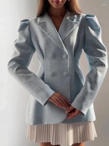 Women's Suits Blazers Dress Sets Women Pleated Coats Slim Skirts Turn Down Collar Spring Elegant Double Breasted Blazer Coat Skirt Set