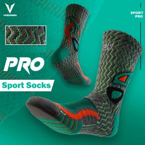 Basketball Veidoorn Thicken Sport Socks Crew Length Compression Stockings Basketball Soccer Cycling Socks for Men