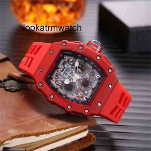 Luxury Watch Orologio di alta qualità Luxurys di moda rossa con maschile a botte