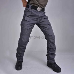 Męskie spodnie cargo spodnie klasyczne piesze wędrówki na świeżym powietrzu taktyczne joggery spodni Multi Pocket Spodni S-5xl 16 kolorów D240425