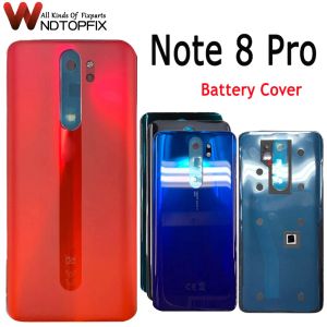 Frames High Quality For Xiaomi Redmi Note 8Pro Back Battery Cover Door Rear Glass For Redmi Note 8 Pro Battery Cover Housing Case +Lens