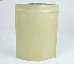 Yüksek kaliteli çoklu boyutlarda 100pcs bitki çayı perakende zip kilit depolama çantası yeniden oturtulabilir kraft kağıt pephesh qty8627848