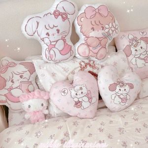 Travesseiro fofo kawaii desenho animado padrão mikko amor almofada almofada de almofada de almofada de almofada para casa Decoração de decoração de decoração de boneca atacado