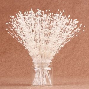 1050pcs mazzurro a strisce perle bastoncini da sposa mazzi da sposa perline fatte a mano gambi di nozze decorazioni per feste di nozze regalo di Natale 240422