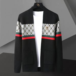 Maglioni di marca di lusso ricamo a maglia con cardigan maschile primavera e autunno della personalità dello scialle di alta gigante