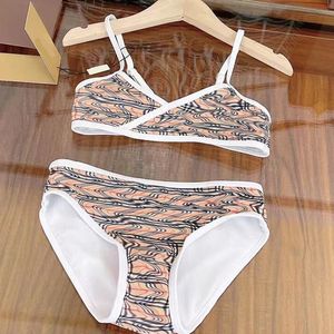 Designer Kids Swimwear Girls Brand One Pieces Swimsuits Summer Bikinis for Children Luxury Swimming Wear Toddlers Bathing Suits Baby Beach Clothing CXD240257-6