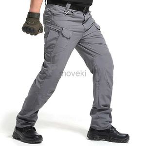 Men's Pants High Quality City Tactical Cargo Pants Men Waterproof Work Cargo Long Pants with Pockets Loose Trousers Many Pockets S-3XL d240425