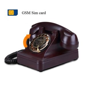 Accessories Retro cordless GSM sim card revolve telephone Swivel Plate Rotary Dial Antique Landline Phone For Office Home Hotel house