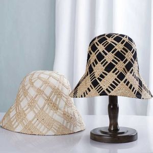 Шляпа шляпы с широкими краями ковша шляпы 2022 Женские лафитовые шляпа шляпа Panamas UV защитные солнечные шляпы мод