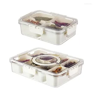 Kitchen Storage Container Plastic Seasoning Box Spices Jar With Lid