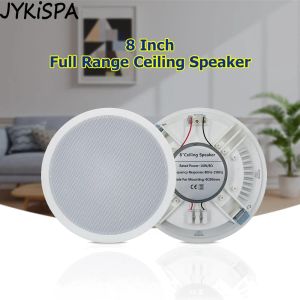 Alto -falantes Sistema de som de áudio em casa de 8 polegadas 15W Coaxial na parede hi -fi home estéreo teto alto -falante música para cozinha em casa