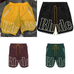 Summer Men's Shorts Rhude Short s Sports Casual Men's Loose Large 5-point Basketball Pants over sized L XL 2XL 3XL 4XL MPPV