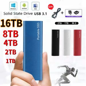 Boxar 1TB Portable High Speed ​​Mobile Solid State Drive 500 GB SSD Mobile Hard Drives externa lagringsbedömningar för Laptop Mac 2023 Ny