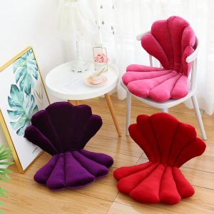 Kudde 10Color 75x50cm Onepiece Shell Cushion Nordic Office Chair Cushion Winter Lumbal Cushion Pillow Home Textile Home Decoration