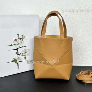 Straddle Loe Geometry Designer Girl Bag Single Shoulder Women's Bags Handväskor Lady Tote 2024 Oblique Puzzle Fold Handheld Leather High Fashion Capacity 5DZ9