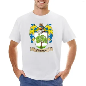 Polos Polos Flanagan Family Crest T-shirt Funnys Graphics Vintage Mens Graphic T-shirts Hip Hop