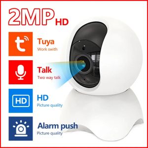 Módulos Tuya 2MP Detecção de movimento Wi -Fi Smart Home Security Câmeras com Visão Noturna e Comunicação de Áudio Twoway Monitor de bebê em casa