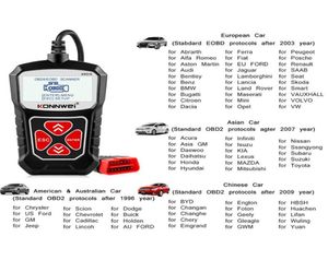 KONNWEI Tools KW310 OBD2 Scanner for Auto OBD 2 Car Diagnostic Tool Automotive Russian2283329